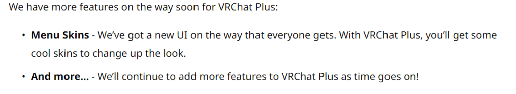 VRC+ More to come