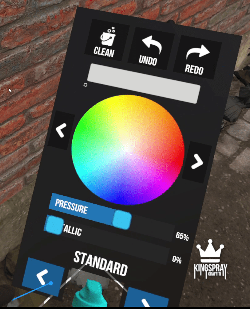 Kingspray Paint Menu