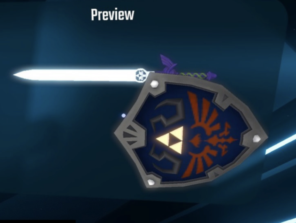 Master Sword and Hylian Shield