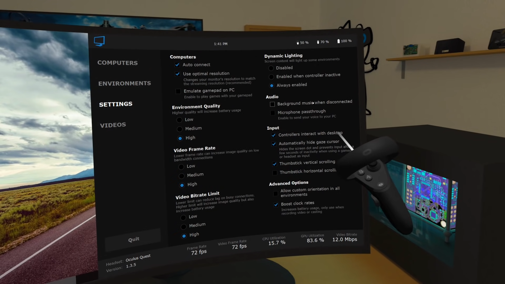 side by side vr desktop